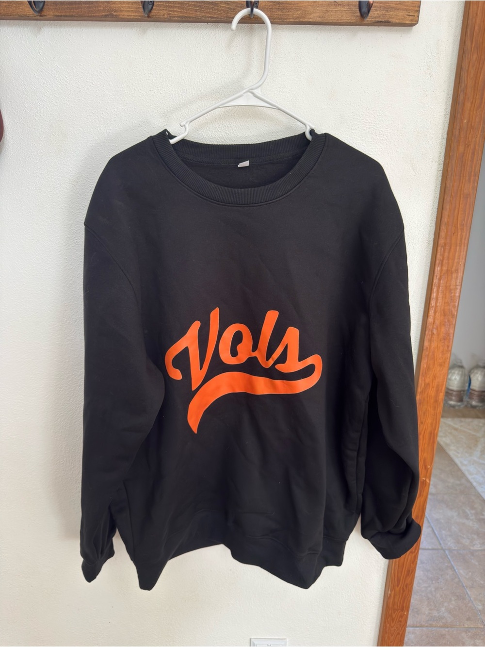 University of Tennessee Vols Black Crewneck Sweatshirt